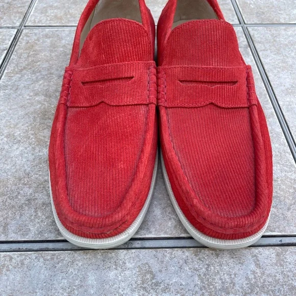 A.TESTONI loafers red